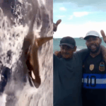Vídeo: Orca é flagrada por pescadores no mar do RN e surpreende com aproximação