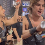 Ex-galã de Malhação, Daniel Erthal vende drinks durante show de Lady Gaga em Copacabana