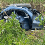Mãe e bebê são arremessadas de carro após acidente grave na BR-101, no RN