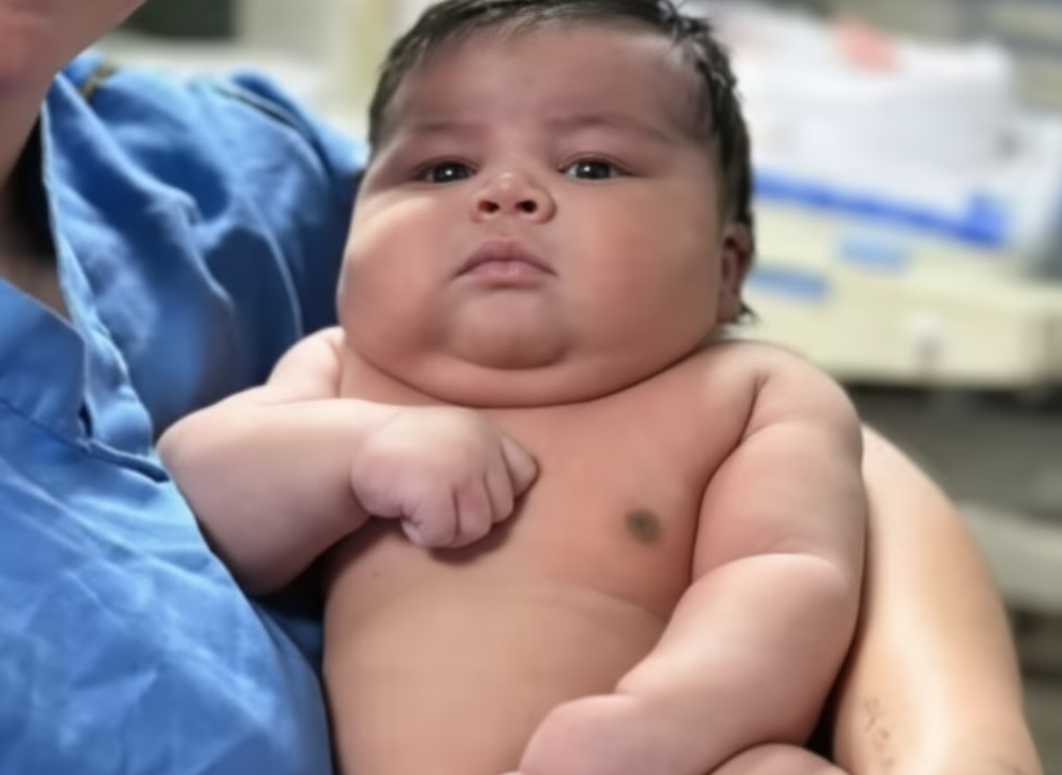 Mãe leva 55 pontos após parto normal de bebê de 6,5 kg no Espírito Santo