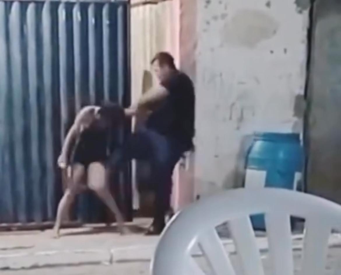 Mulher é agredida por segurança de bar em Lajes e caso gera revolta após vídeo nas redes sociais