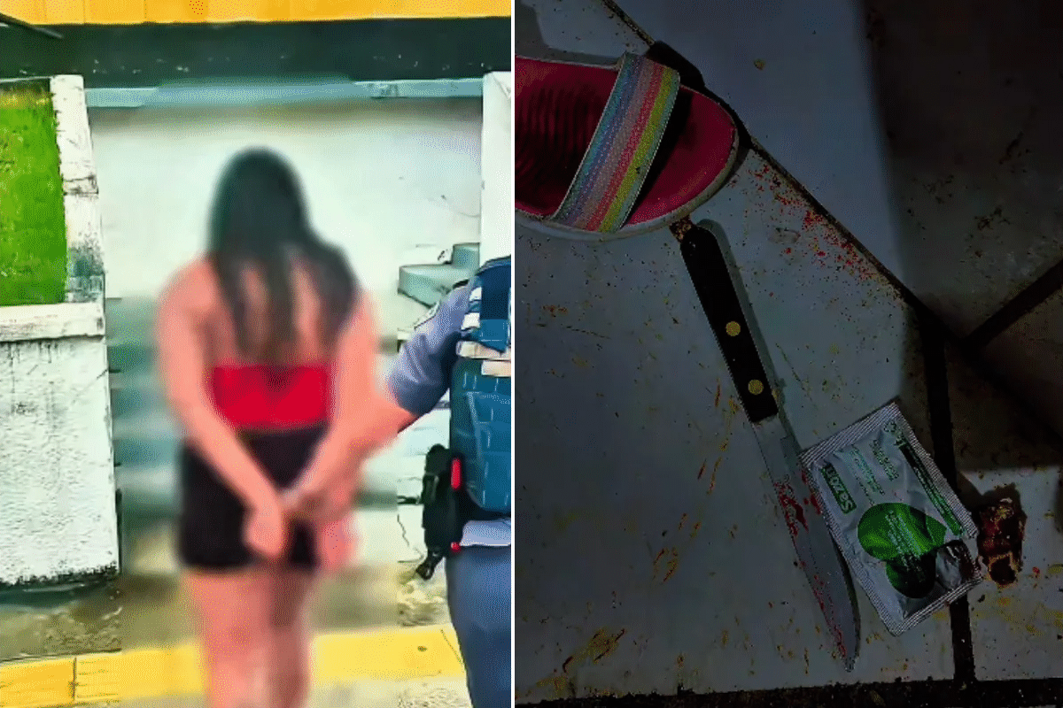 Mulher é presa após confessar ter matado o companheiro com facada