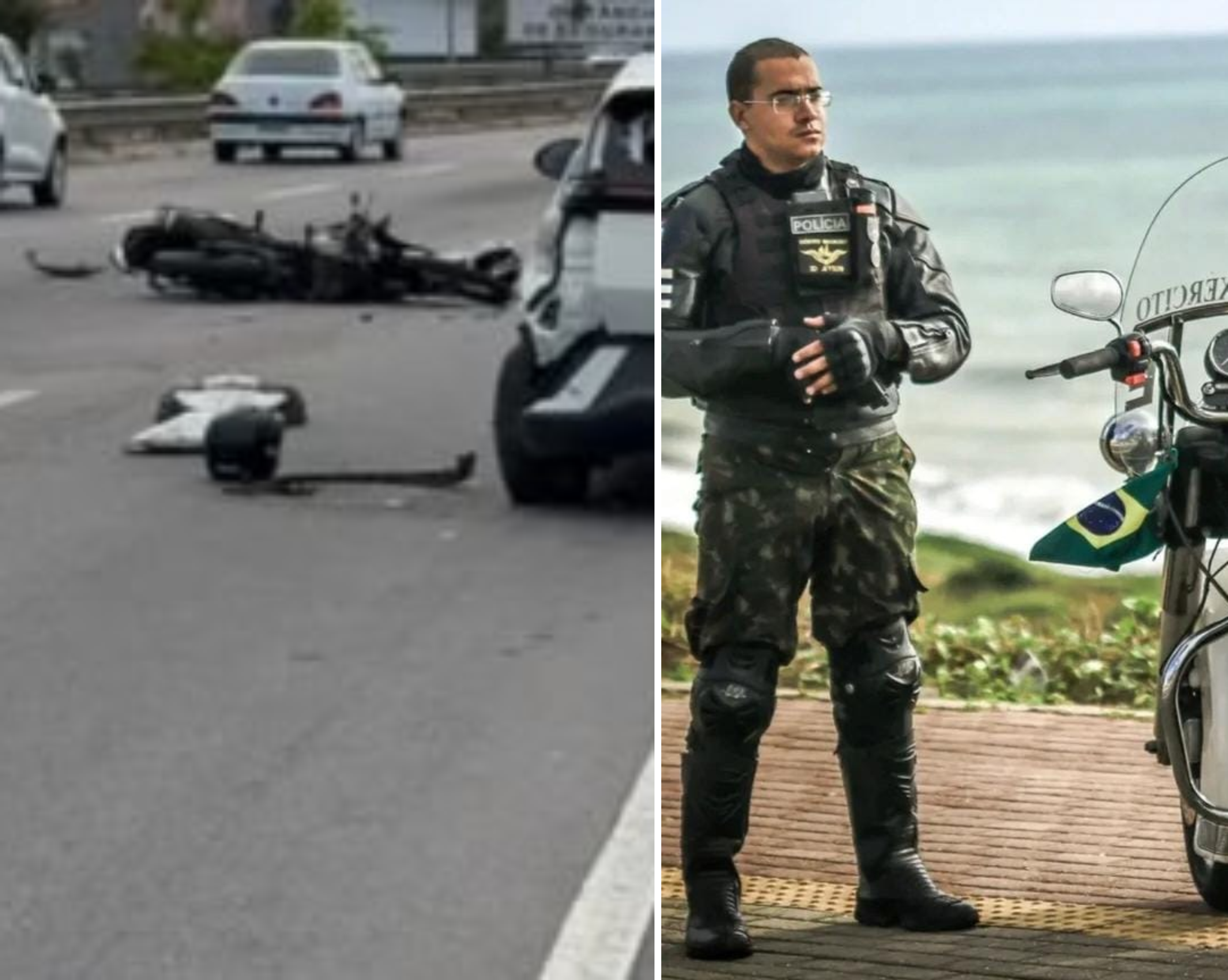 Militar do Exército morre após colisão e atropelamento na BR-101 em Parnamirim