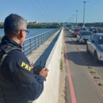 PRF passa a usar drones para flagrar infrações na Ponte do Igapó e reforçar segurança de ciclistas