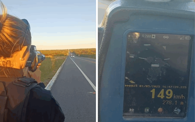 PRF flagra veículo a 149 km/h na BR-304 durante Operação Dia do Trabalho no RN