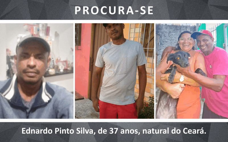Família de Fortaleza busca por Ednardo Pinto Silva, desaparecido em Natal