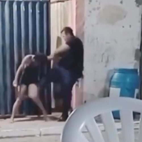 Mulher é agredida por segurança de bar em Lajes e caso gera revolta após vídeo nas redes sociais