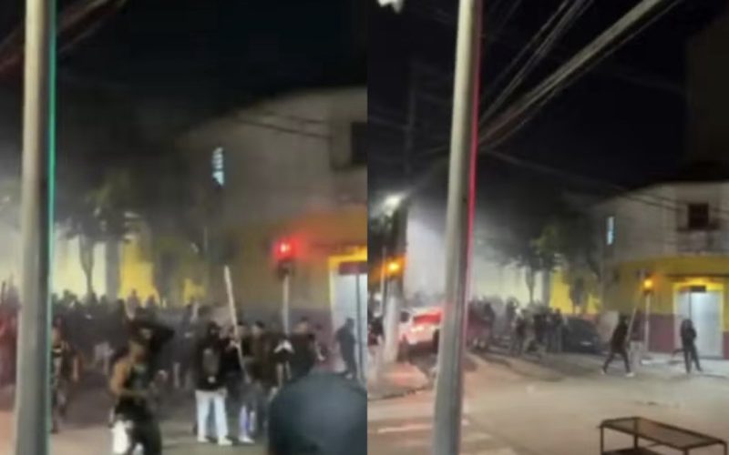 Torcedores de Corinthians e São Paulo protagonizam confronto violento no Bixiga