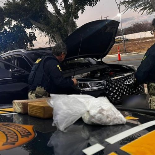 PRF prende homem e apreende drogas, documentos falsos e veículo clonado em Campo Redondo
