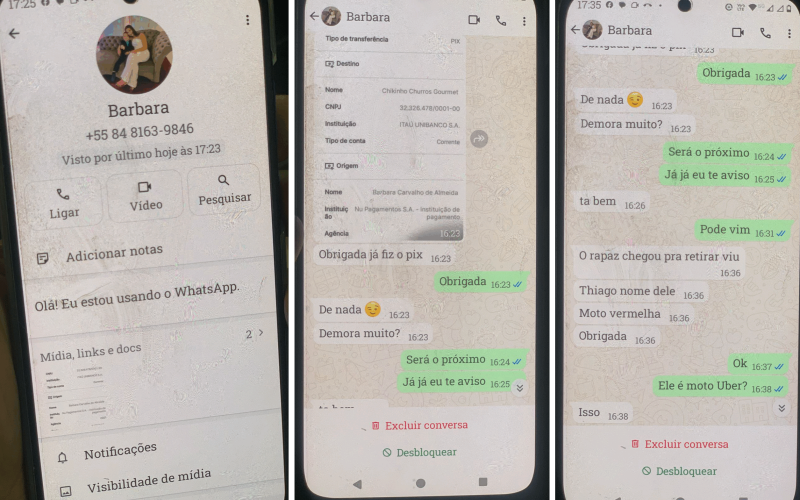 ALERTA DE GOLPE! Criminoso usa WhatsApp com foto de outra pessoa para enganar lojistas