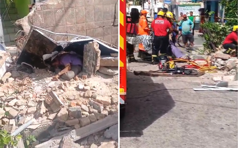 Homem morre após ser atingido por laje que desabou no bairro Tirol, em Natal