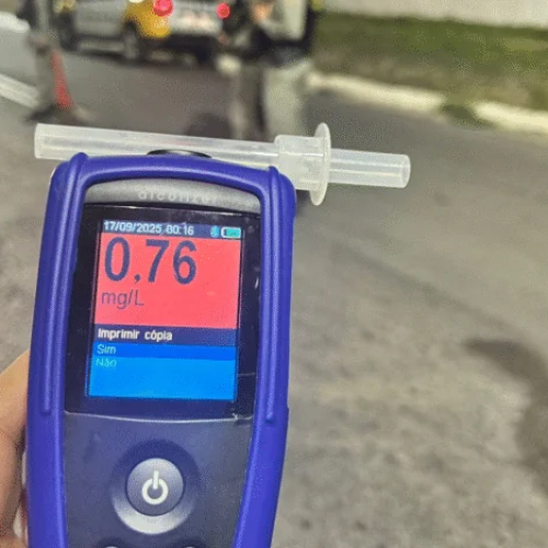 Homem é preso por embriaguez ao volante em blitz no dia do aniversário em Parnamirim