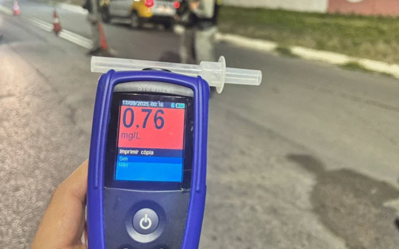 Homem é preso por embriaguez ao volante em blitz no dia do aniversário em Parnamirim