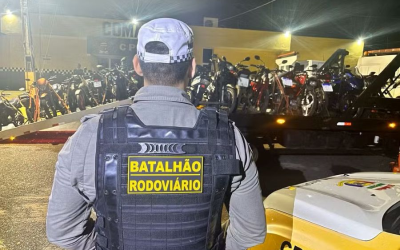 Operação Sossego apreende 23 motos com escapamentos irregulares na zona oeste de Natal