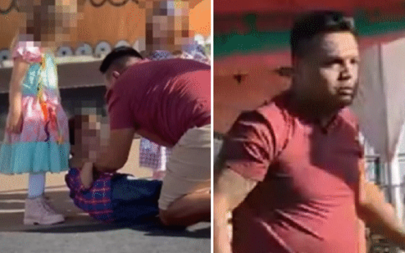 Vídeo: Homem agride criança de 4 anos durante apresentação junina da escola