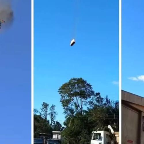 Balão pega fogo e cai sobre posto de saúde em SC; ao menos 8 mortos e 13 feridos