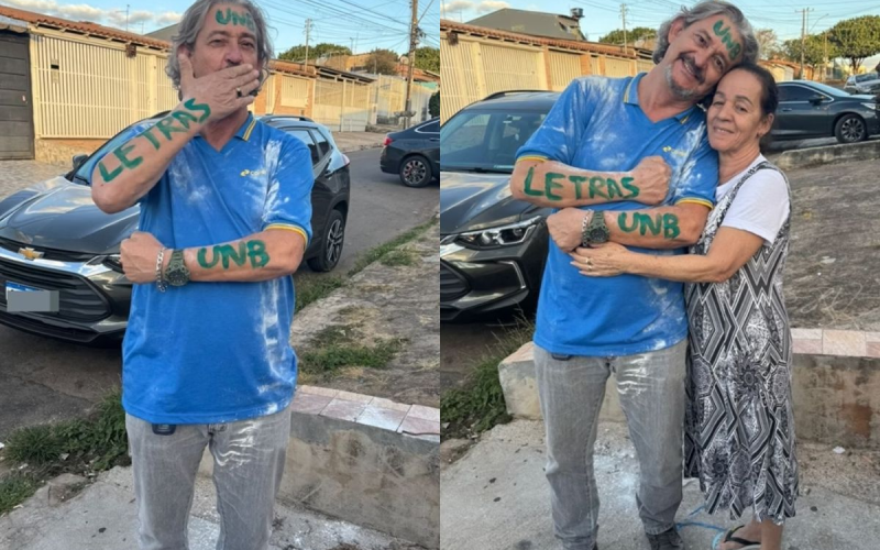 Carteiro de 65 anos aprovado na UnB emociona família com sonho realizado na terceira idade