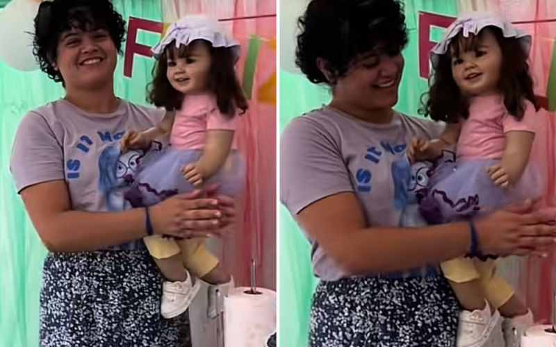 “Parabéns, Martina!” Mulher faz festa de aniversário para boneca reborn