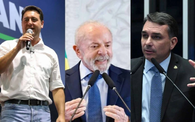 Lula empata com Flávio Bolsonaro e Ratinho Junior em cenários de 2º turno, aponta Real Time Big Data