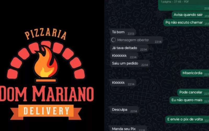 Cliente denuncia pizzaria após receber foto de atendente com partes íntimas encostadas na pizza