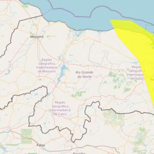 Inmet emite alertas de fortes chuvas no litoral do RN; veja cidades e orientações
