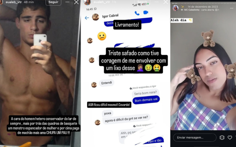 Caso Igor Cabral: mulher trans expõe conversas e se diz aliviada por rompimento com agressor