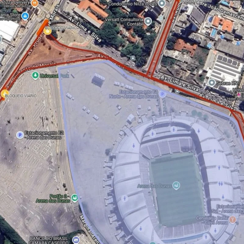 Trânsito em Natal terá operação especial para jogo do América na Arena das Dunas neste domingo (7)