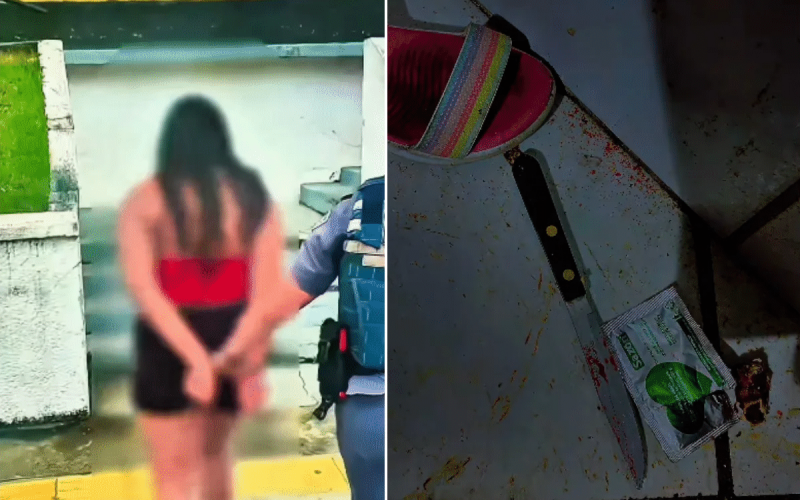 Mulher é presa após confessar ter matado o companheiro com facada