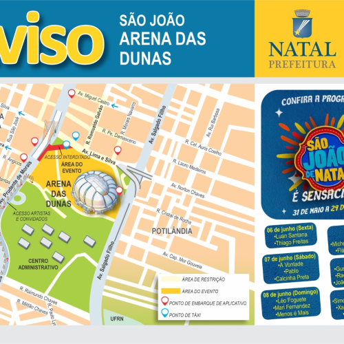 STTU Implementa Operação Especial de Trânsito para o São João no Polo Arena das Dunas