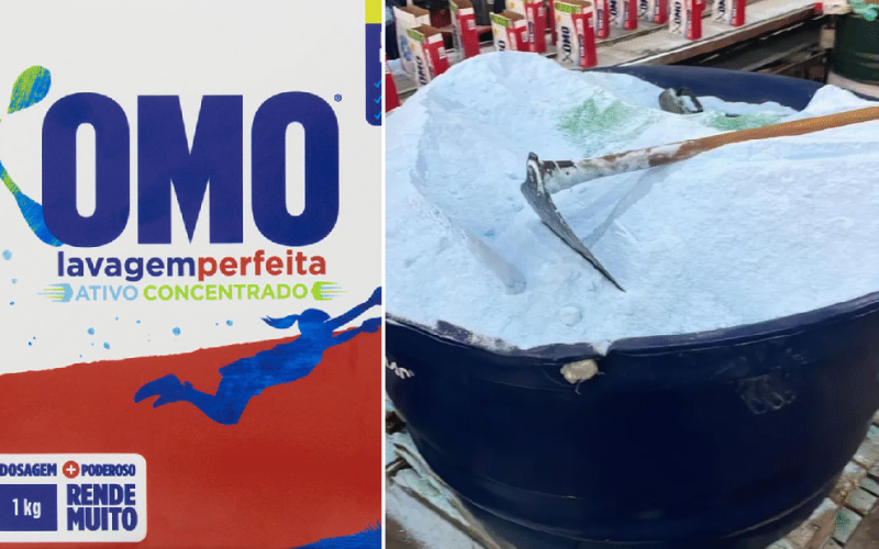 Polícia prende 19 suspeitos por falsificação de sabão em pó em fábrica clandestina
