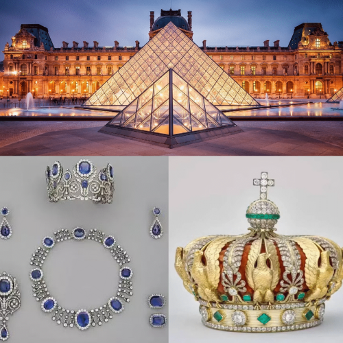 Roubo cinematográfico no Louvre: ladrões levam joias da realeza francesa em plena visitação