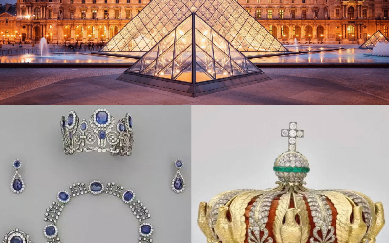Roubo cinematográfico no Louvre: ladrões levam joias da realeza francesa em plena visitação