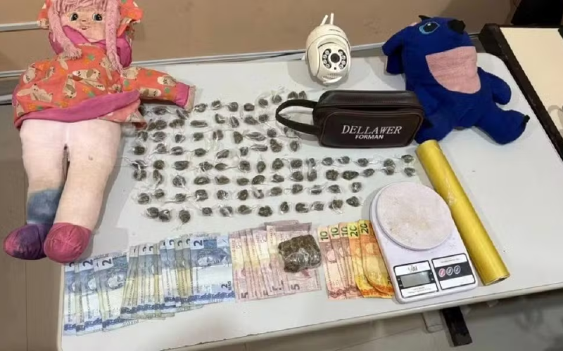 Pelúcias recheadas de droga: PM encontra quase 100 porções de maconha escondidas em bonecos no interior do RN