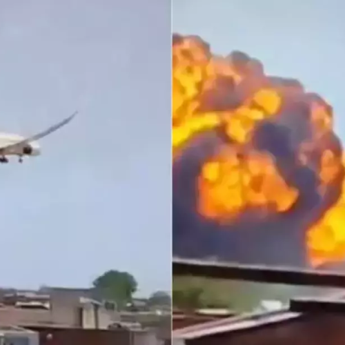 Air India 787 cai em área residencial de Ahmedabad com 244 pessoas a bordo