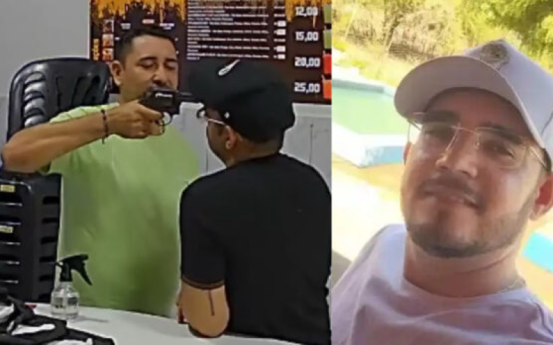 Preso suspeito de executar homem com tiro na cabeça em loja de Cajazeiras; acusado estava escondido atrás de armário na casa de parentes