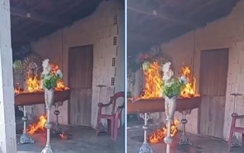 Facção criminosa invade velório e incendeia corpo de rival no Ceará