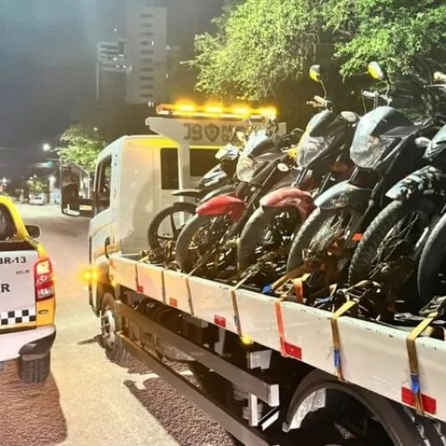 Polícia apreende motos barulhentas em operação na Zona Oeste de Natal