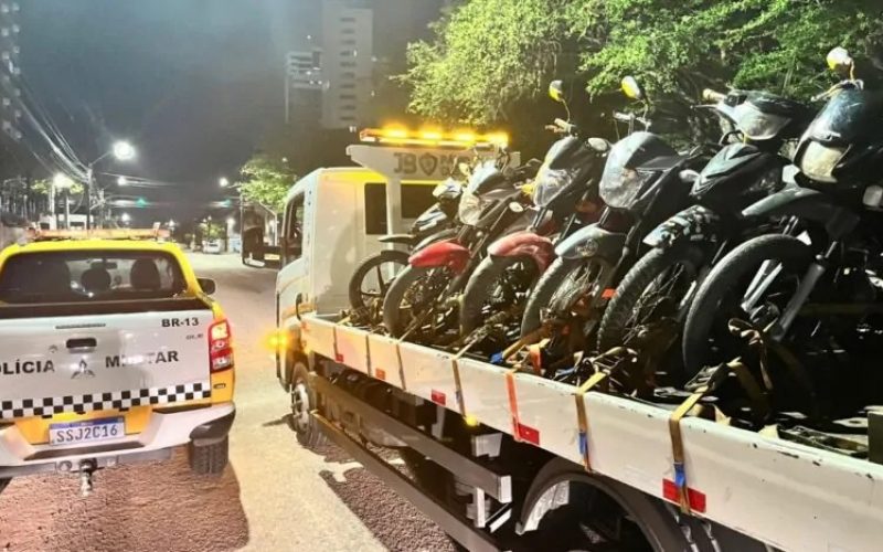 Polícia apreende motos barulhentas em operação na Zona Oeste de Natal