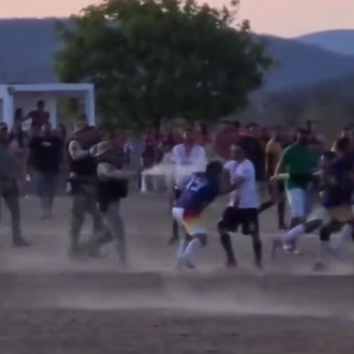 Briga generalizada marca final de campeonato amador em Rafael Fernandes; PM usa spray de pimenta para conter confusão