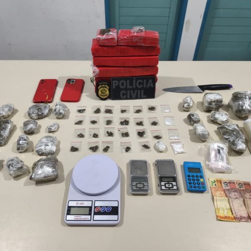 Ação da Polícia Civil em Caicó desarticula quadrilha e apreende drogas avaliadas em R$ 120 mil