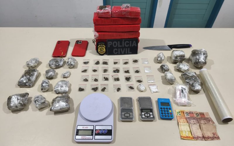Ação da Polícia Civil em Caicó desarticula quadrilha e apreende drogas avaliadas em R$ 120 mil