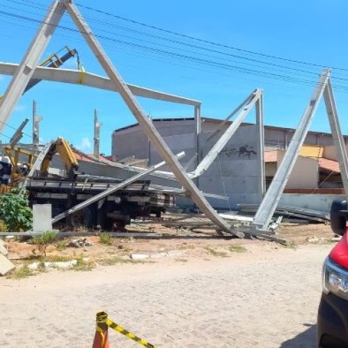 Duas pessoas morrem e uma fica ferida após desabamento de estrutura de concreto em São Gonçalo do Amarante