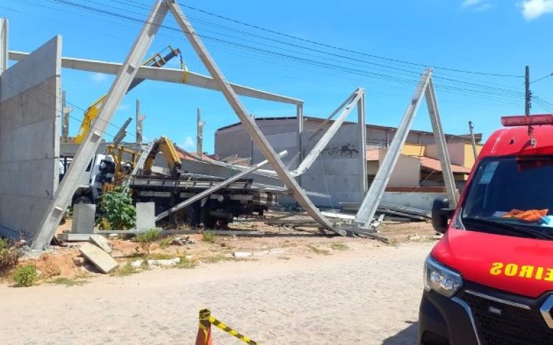 Duas pessoas morrem e uma fica ferida após desabamento de estrutura de concreto em São Gonçalo do Amarante