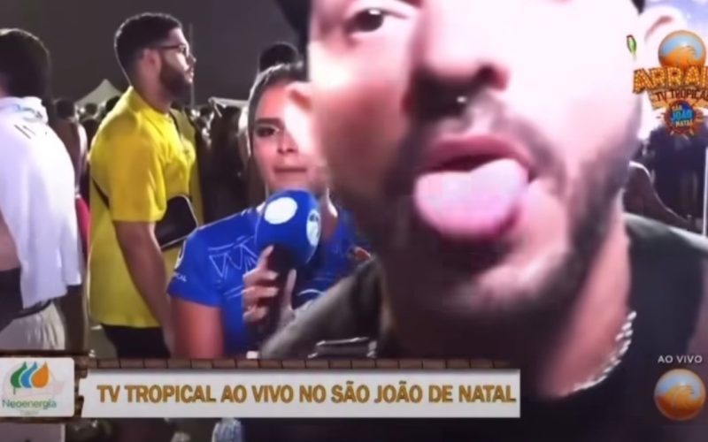 Jornalista da TV Tropical é desrespeitada ao vivo durante transmissão do São João de Natal